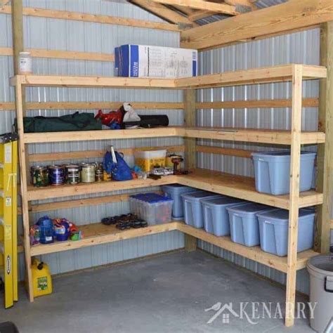 Organize Storage Space with Shelves for Metal Buildings 